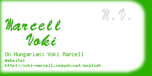marcell voki business card